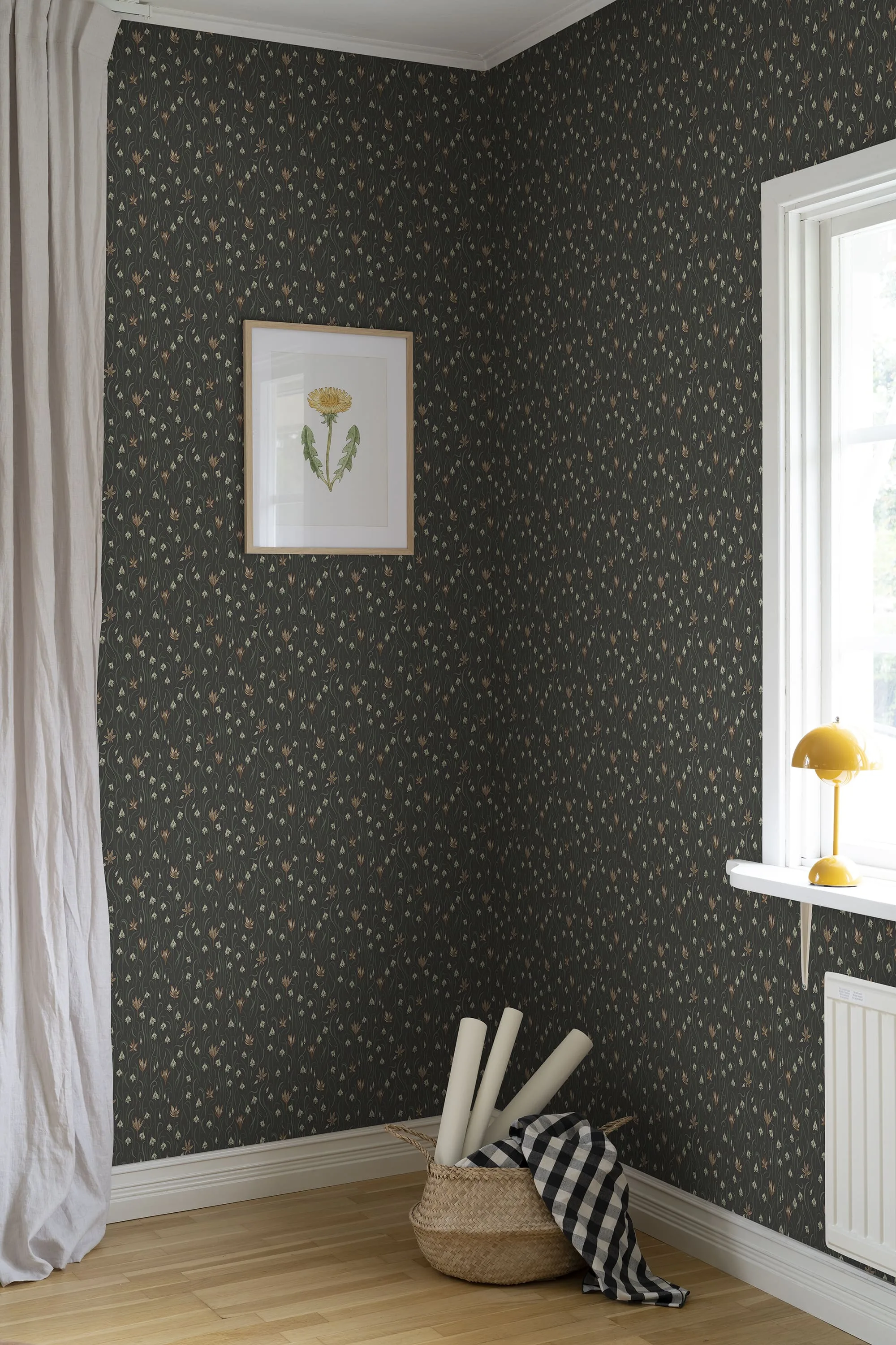 Sandberg Signe in Charcoal wallpaper (S10158)