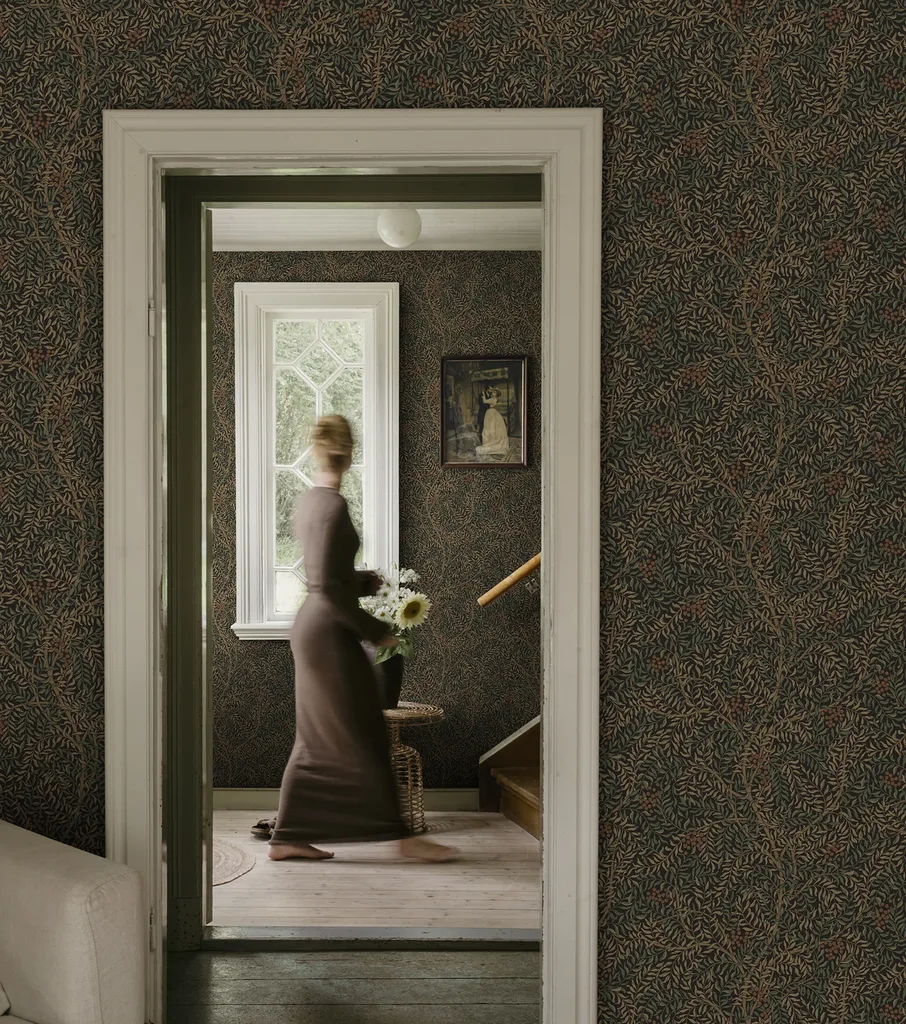 Sandberg Simon in Charcoal wallpaper (S10495)