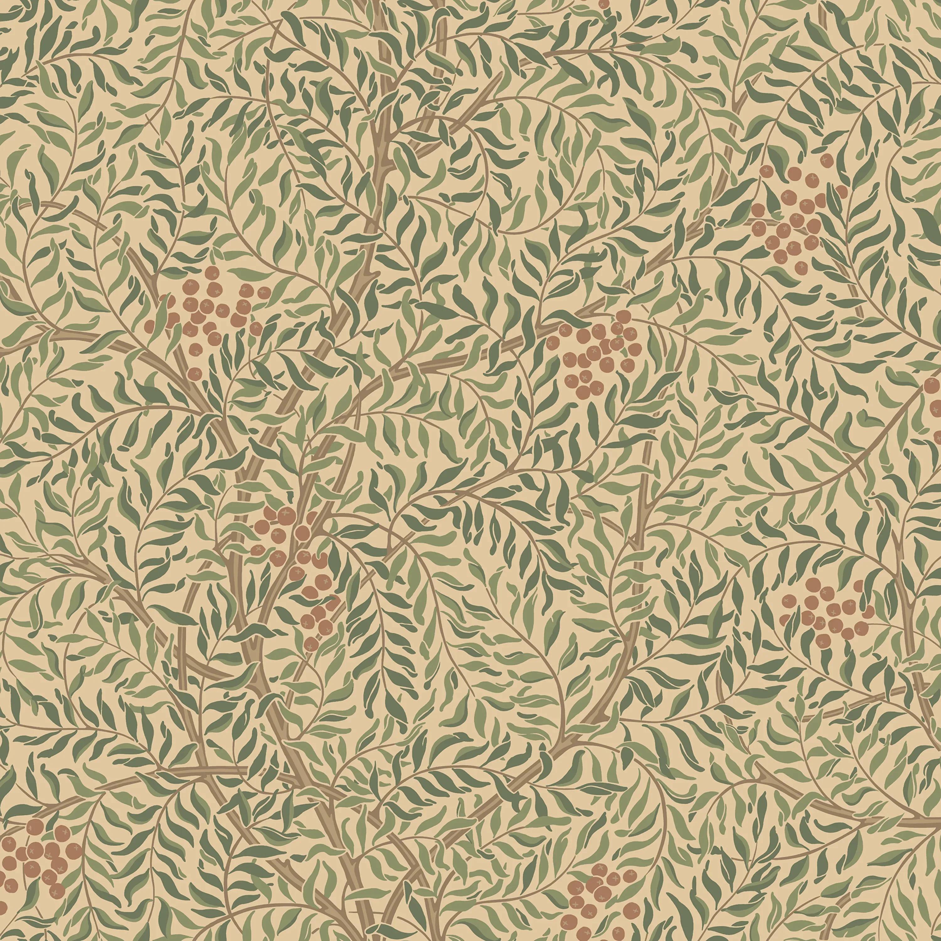 Sandberg Simon in Garden Green wallpaper (S10496)