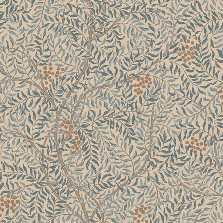 Sandberg Simon in Misty Blue wallpaper (S10494)