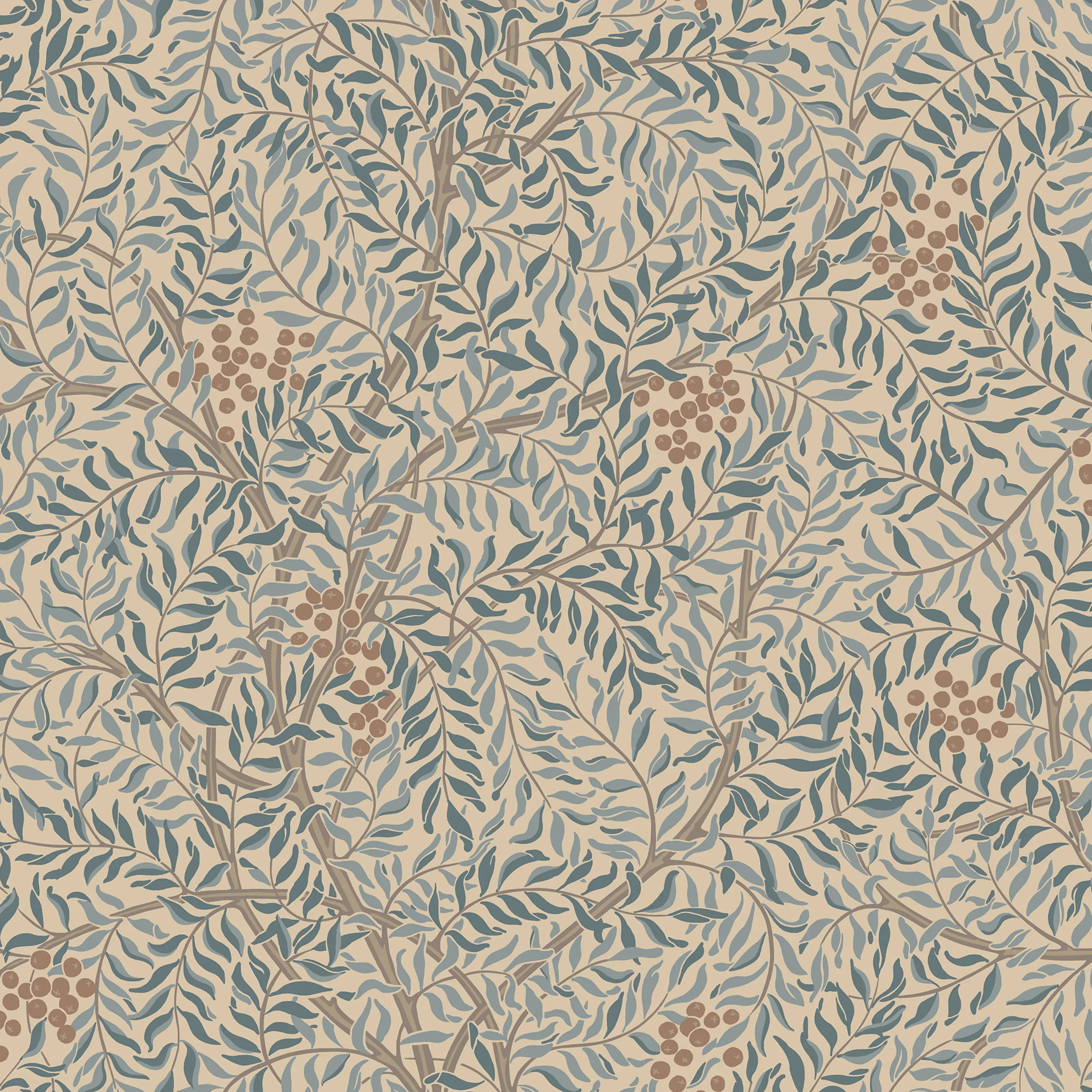 Sandberg Simon in Misty Blue wallpaper (S10494)