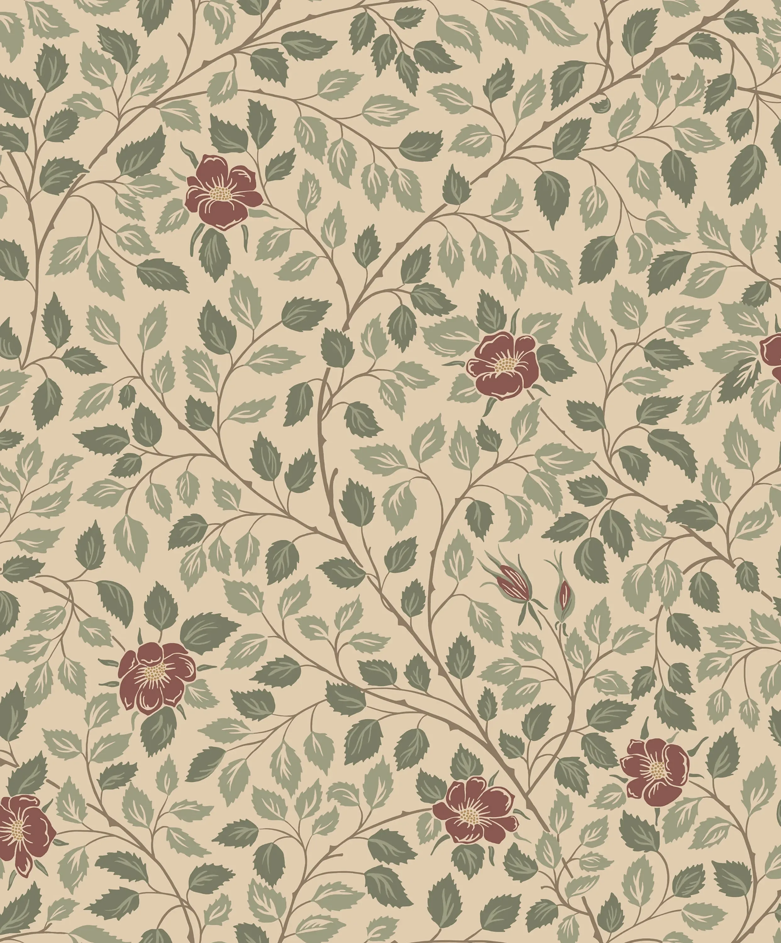Sandberg Solliden in Burgundy wallpaper (S10463)
