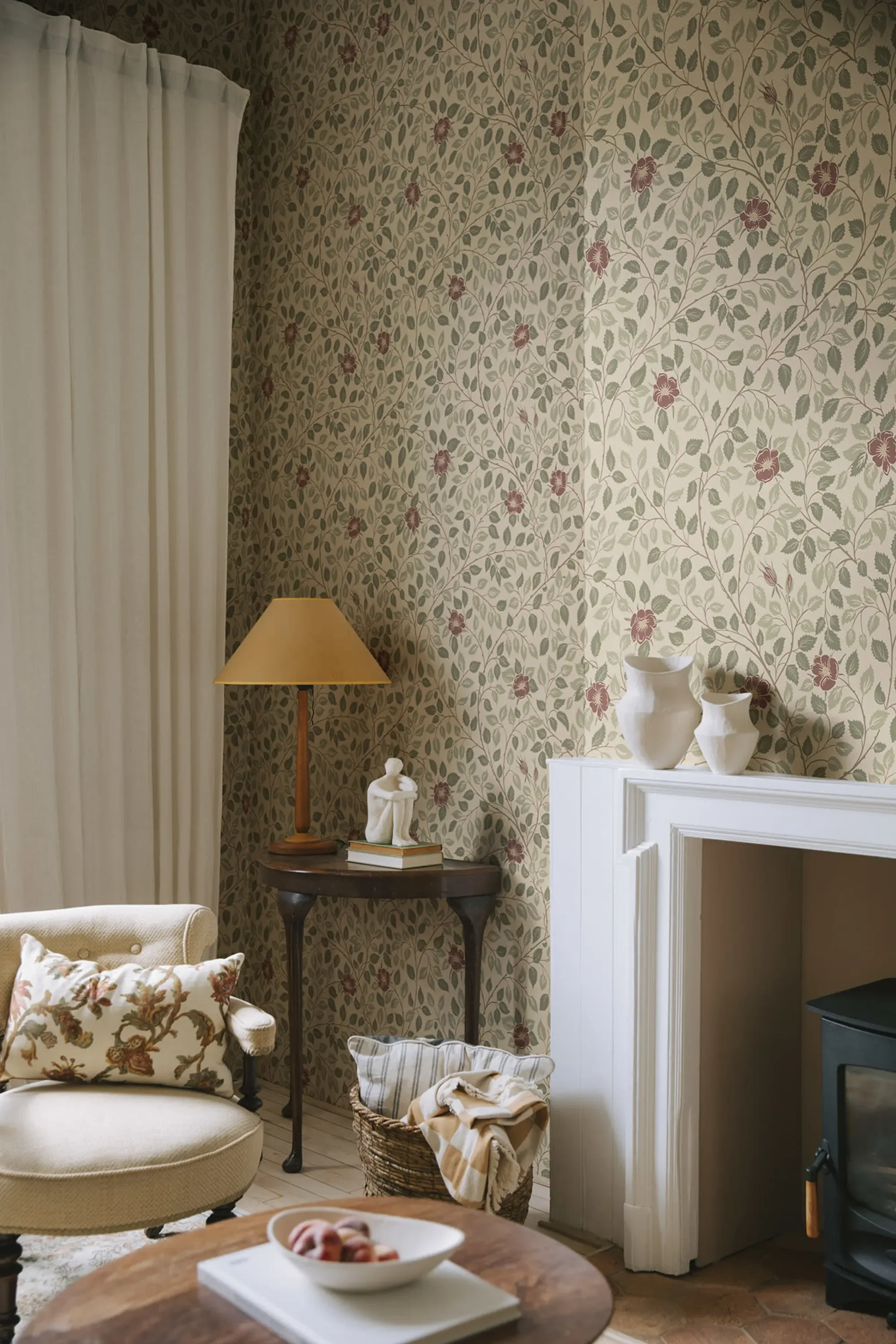 Sandberg Solliden in Burgundy wallpaper (S10463)