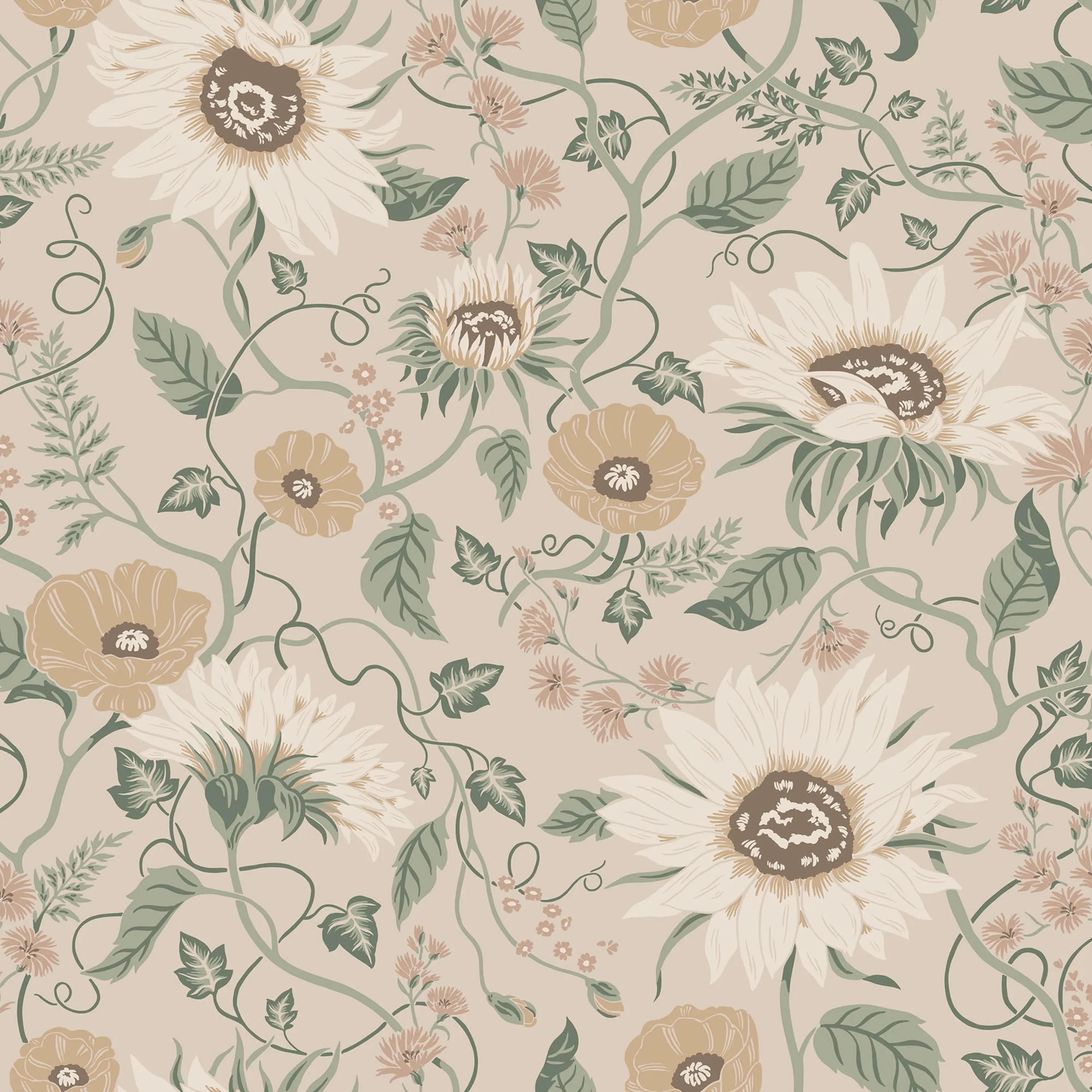 Sandberg Solveig in Clay wallpaper (S10479)