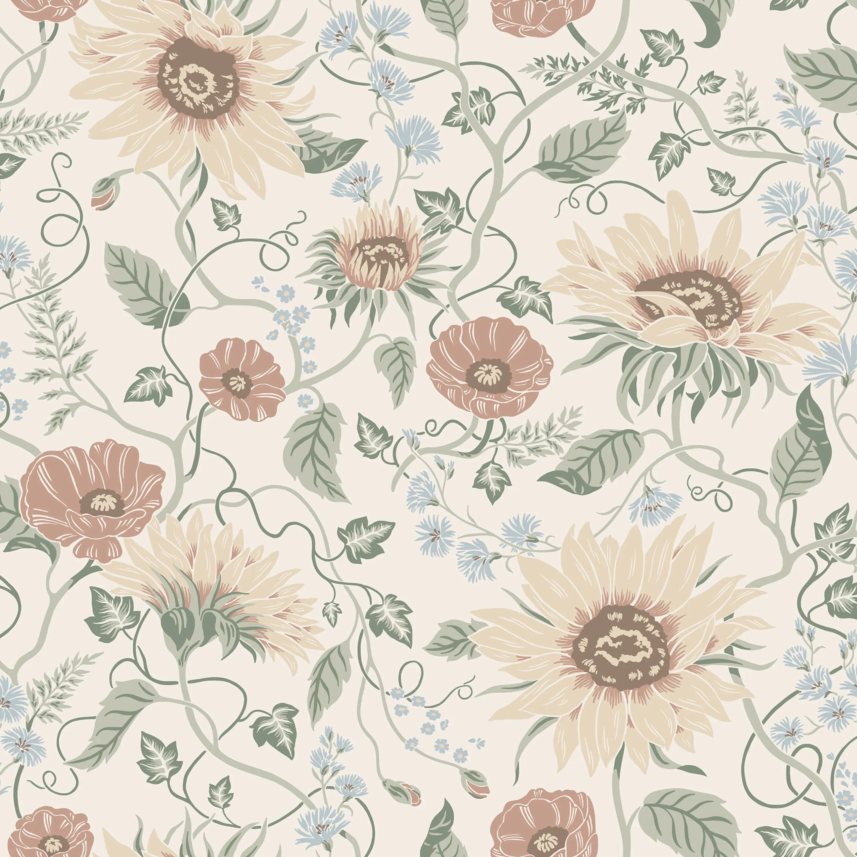 Sandberg Solveig in Colorful wallpaper (S10478)