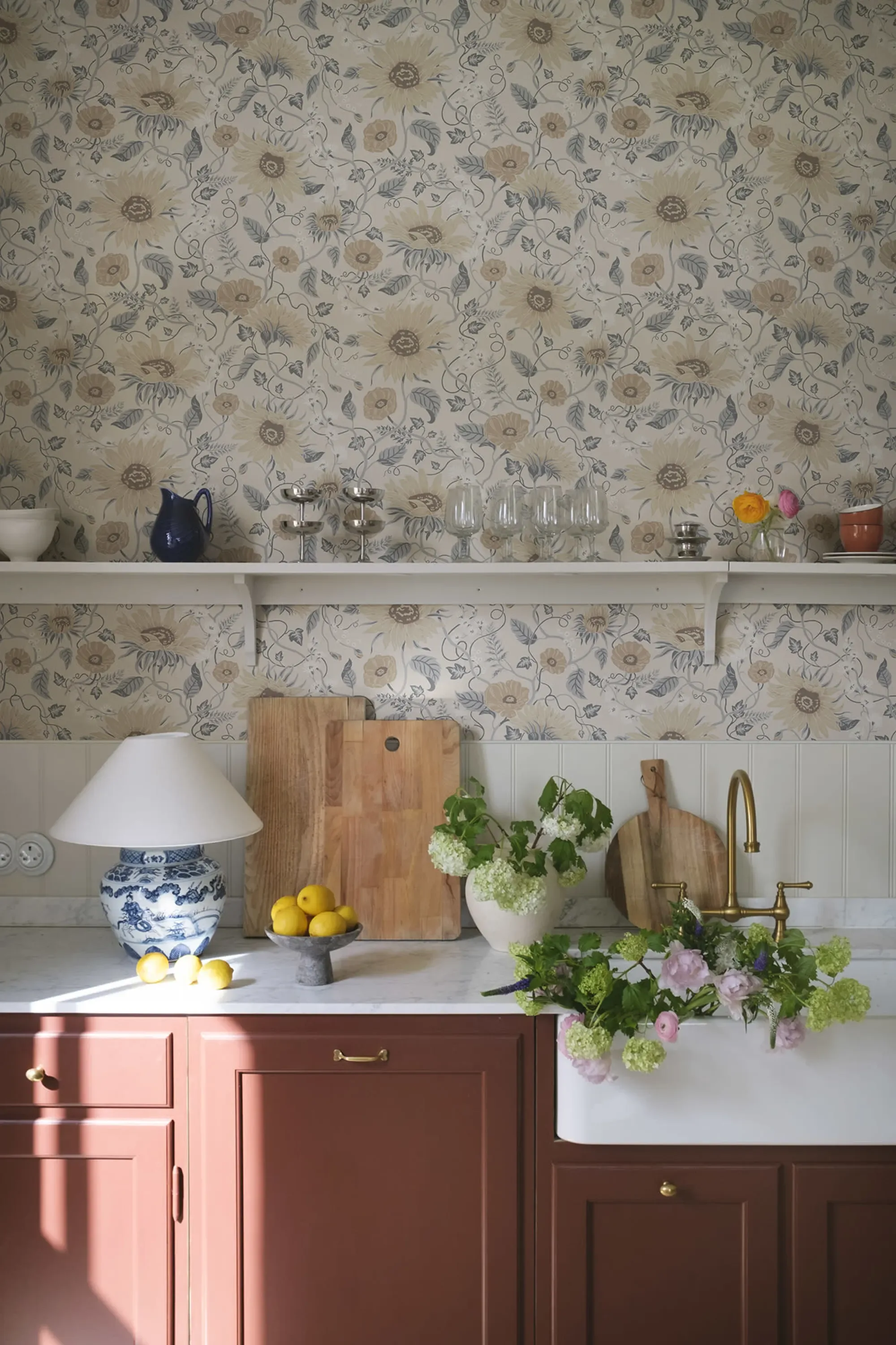 Sandberg Solveig in Misty Blue wallpaper (S10556)