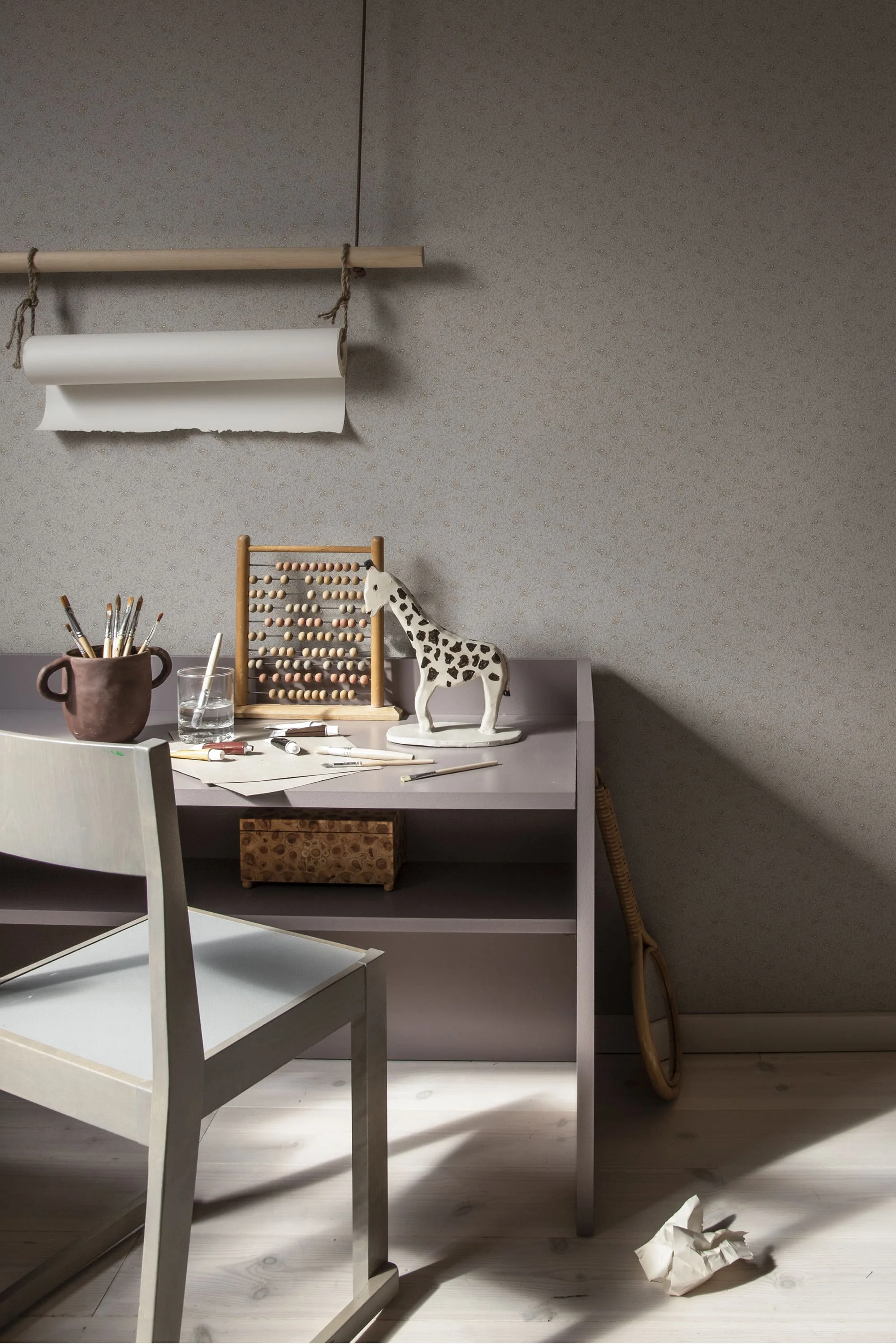 Sandberg Stella in Sage Green wallpaper (S10122)