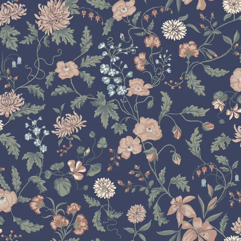 Sandberg Till Karin in Midnight Blue wallpaper (S10167)