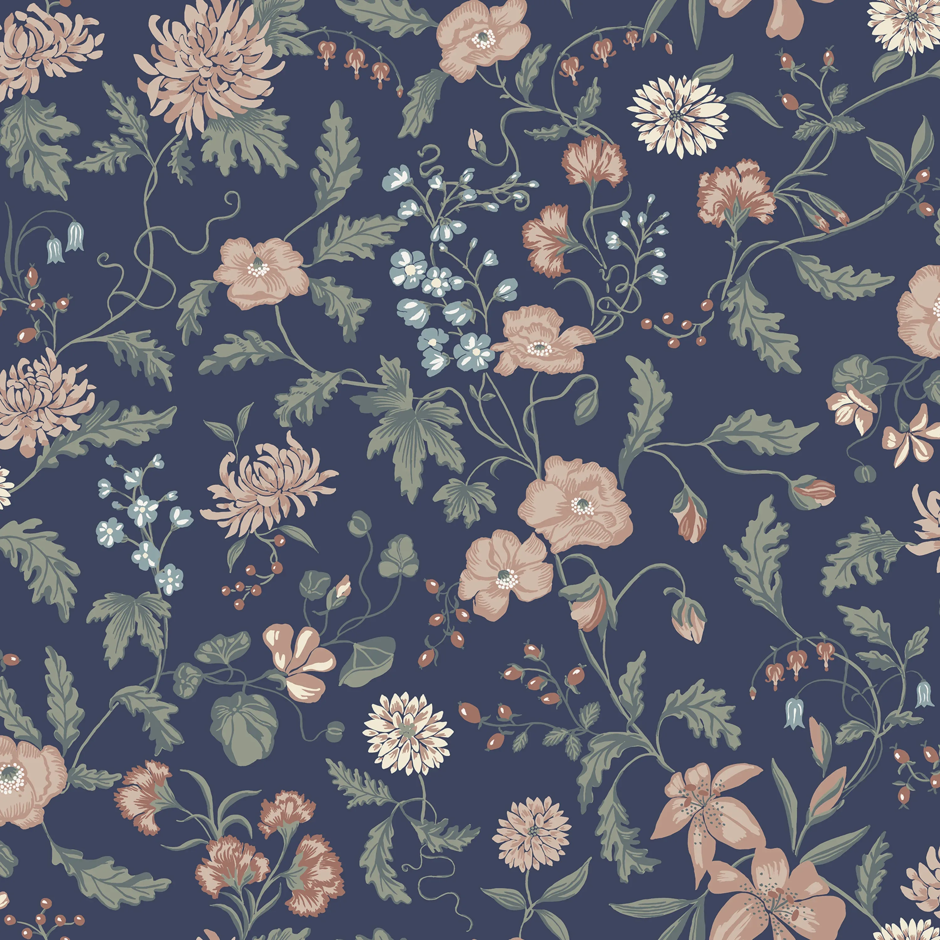 Sandberg Till Karin in Midnight Blue wallpaper (S10167)