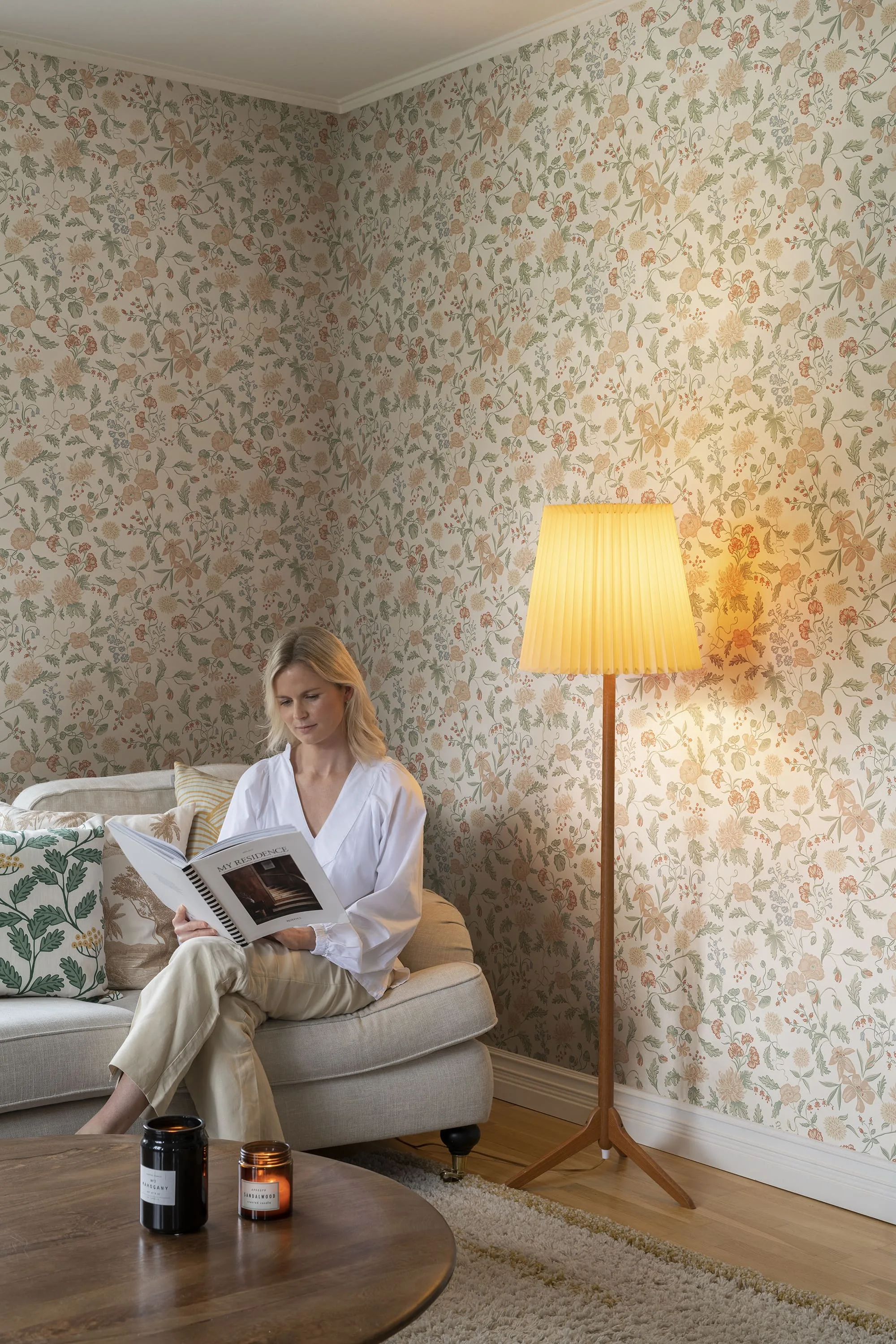 Sandberg Till Karin in Spring Green wallpaper (S10166)