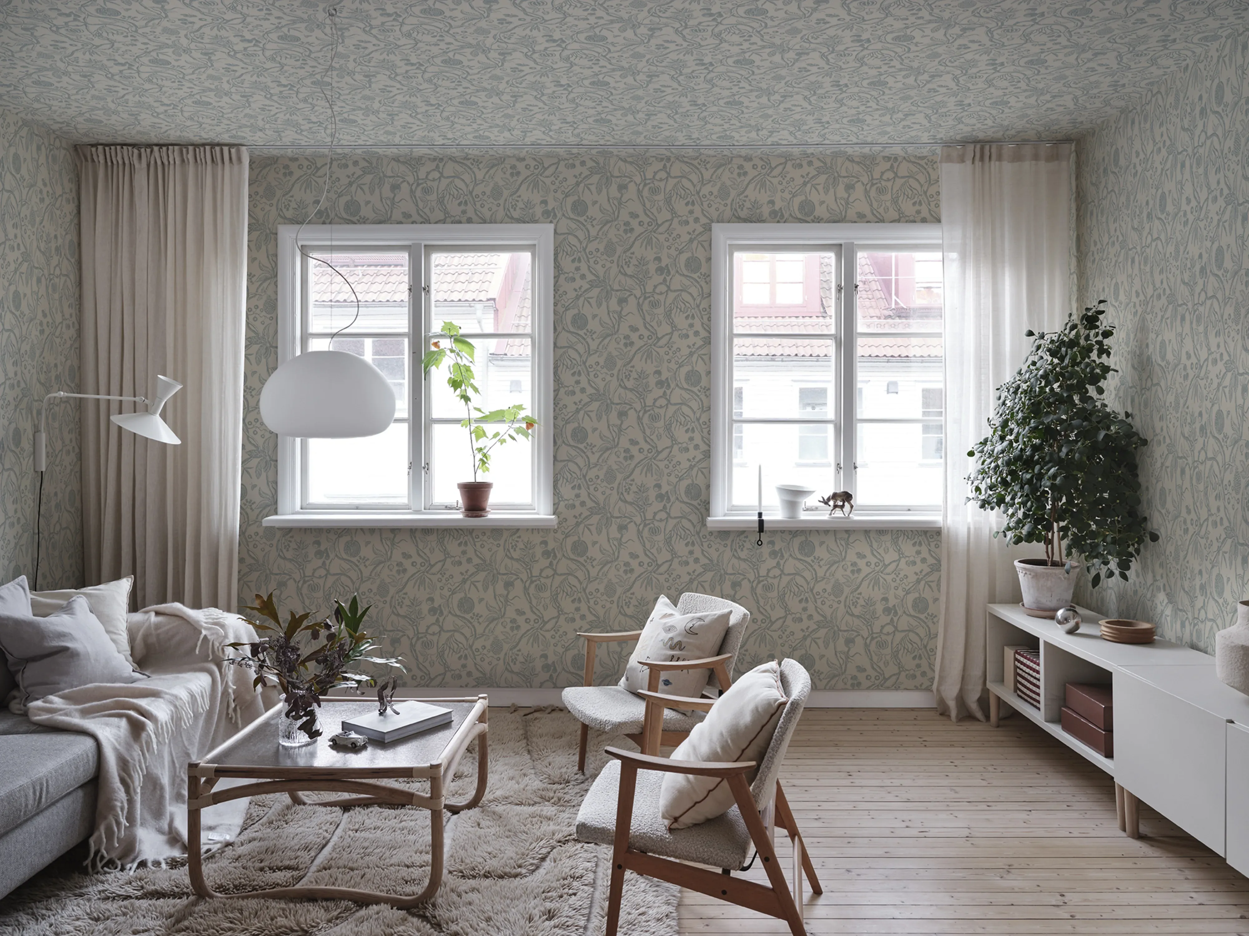 Sandberg Tree of Life in Light Blue wallpaper (S10615)