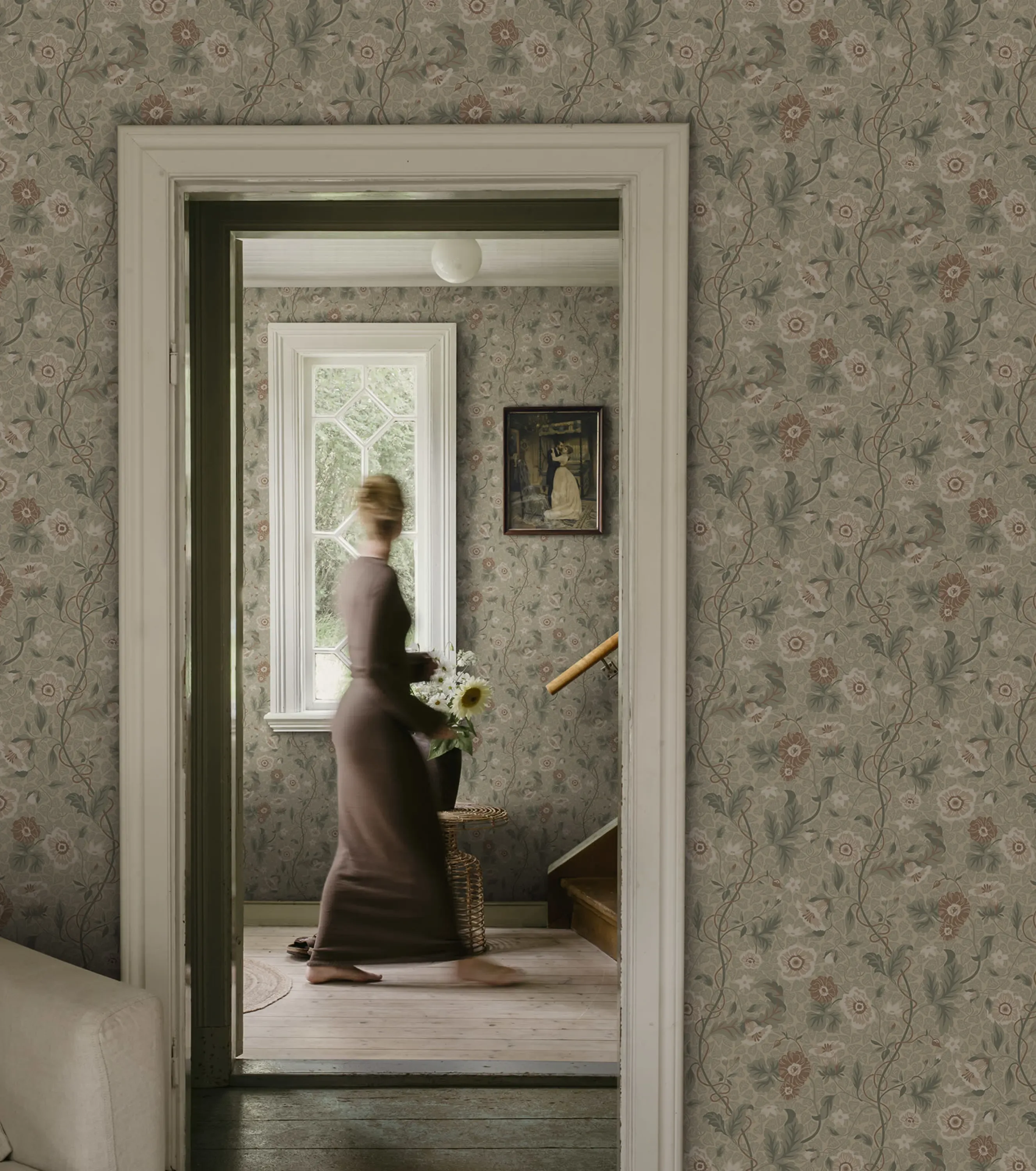 Sandberg Ulla in Garden Green wallpaper (S10499)