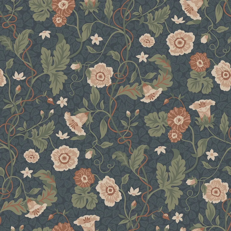 Sandberg Ulla in Midnight Blue wallpaper (S10500)