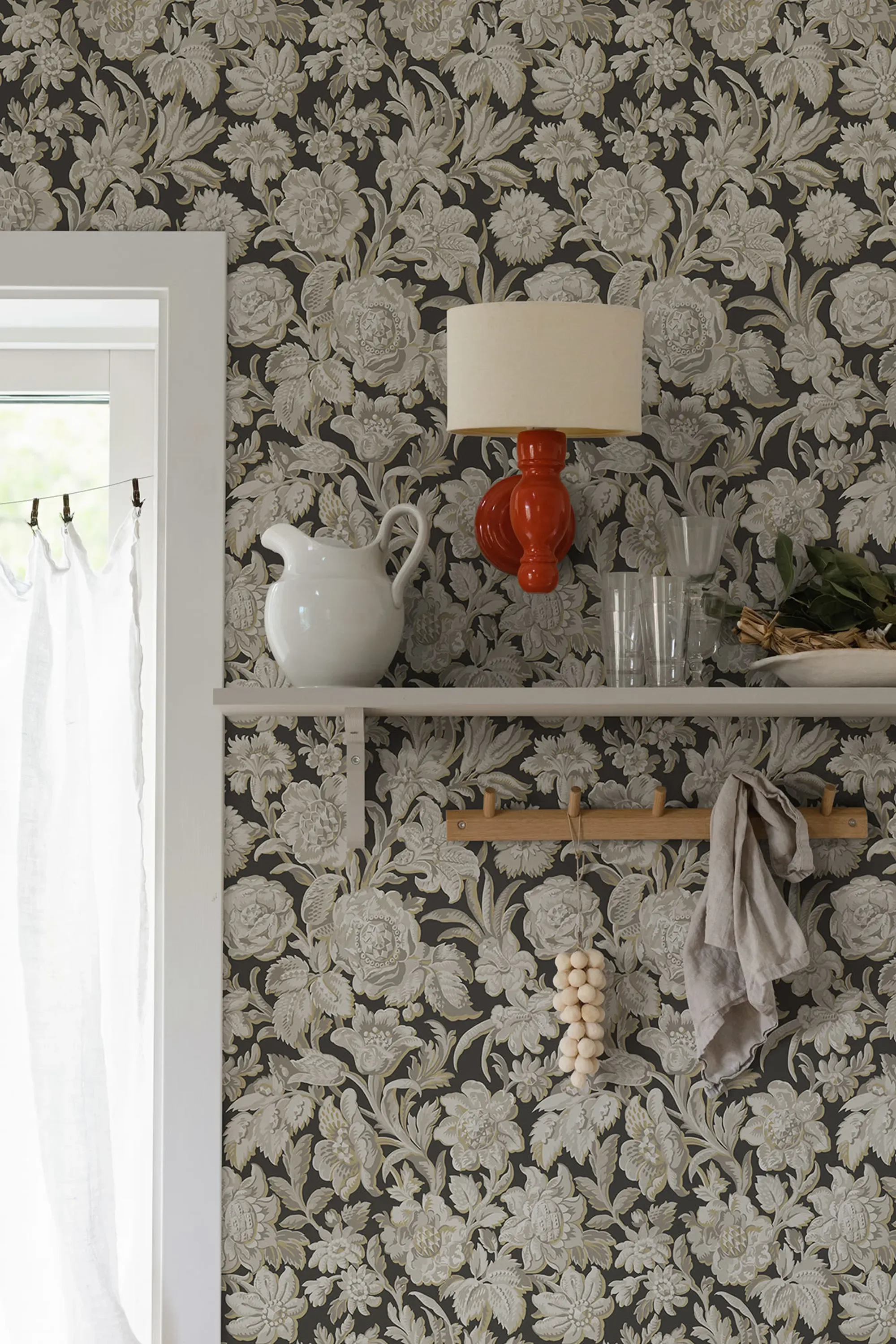 Sandberg Valentin in Charcoal wallpaper (S10247)