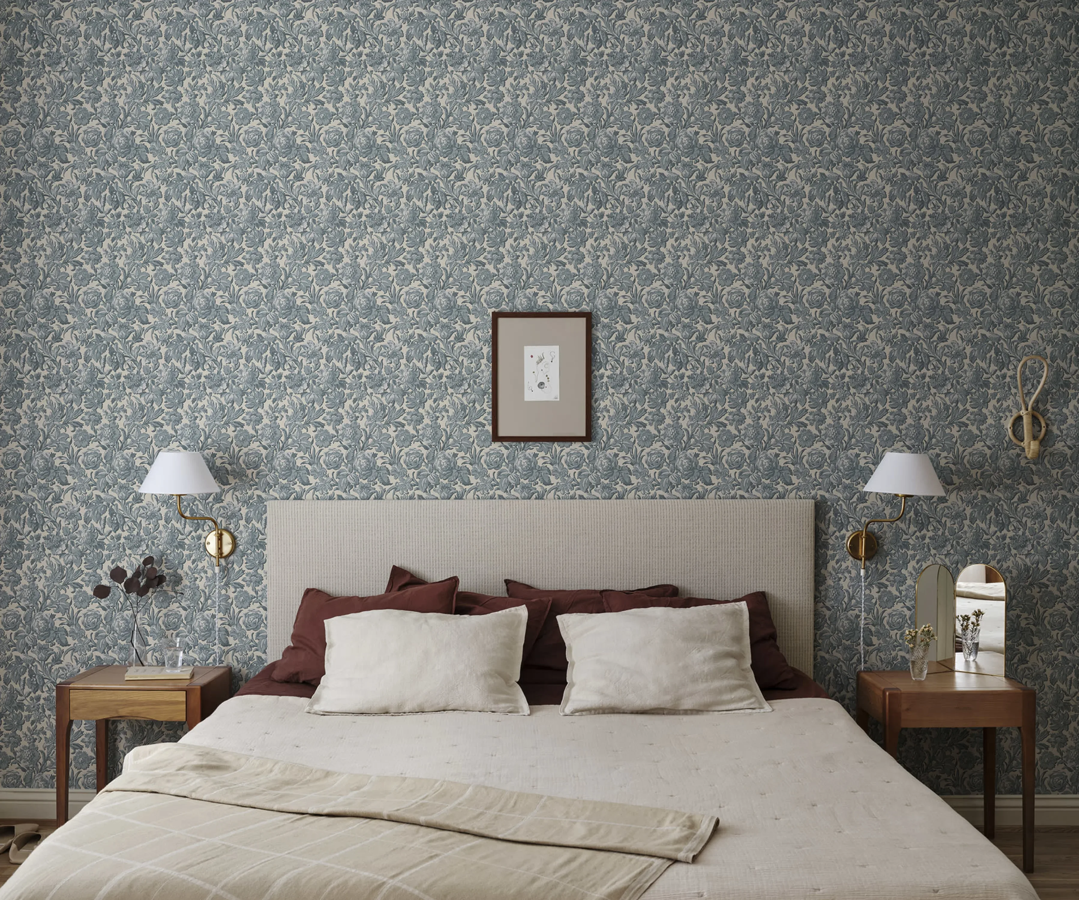 Sandberg Valentin in Misty Blue wallpaper (S10246)
