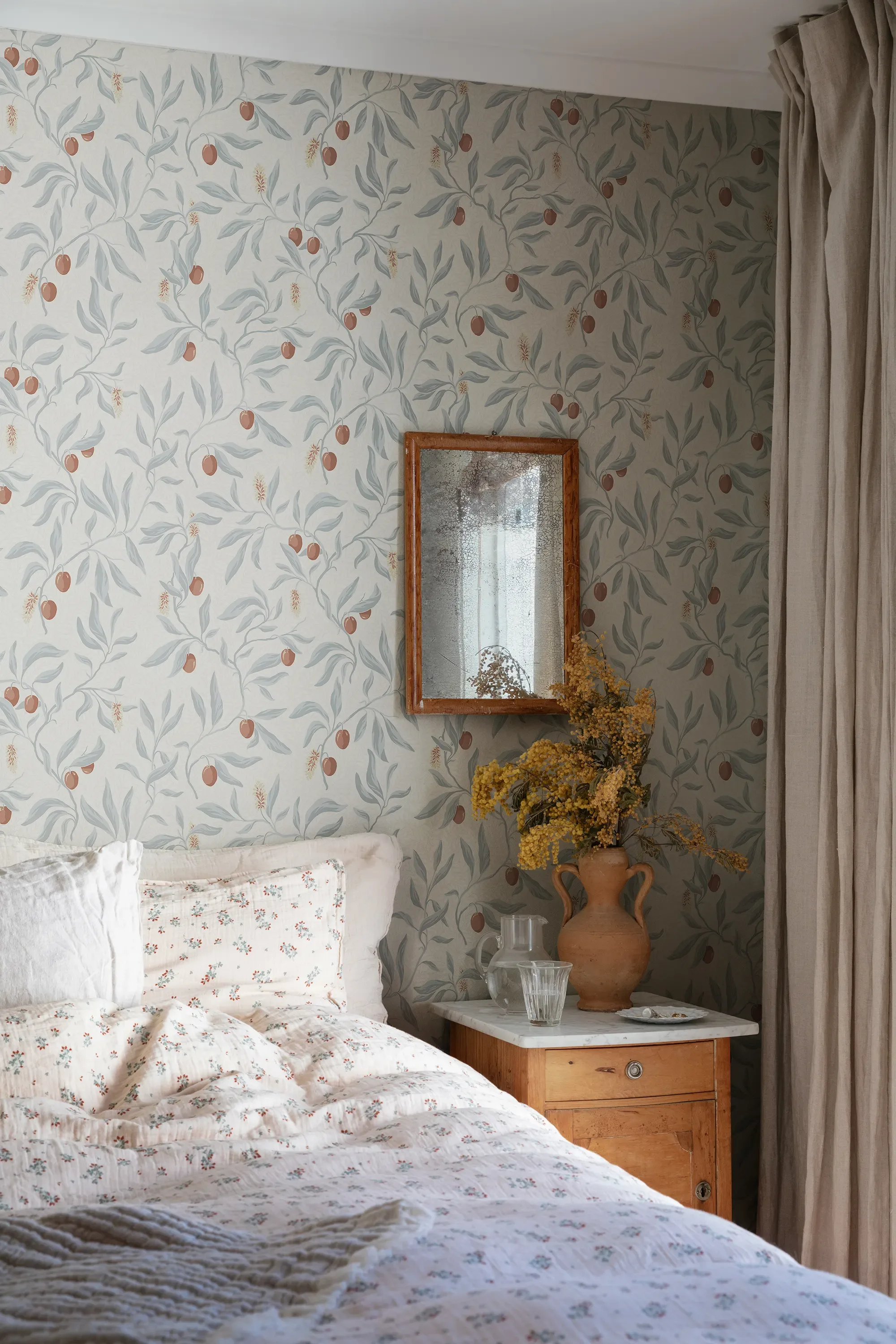 Sandberg Vinnie in Misty Blue wallpaper (S10192)