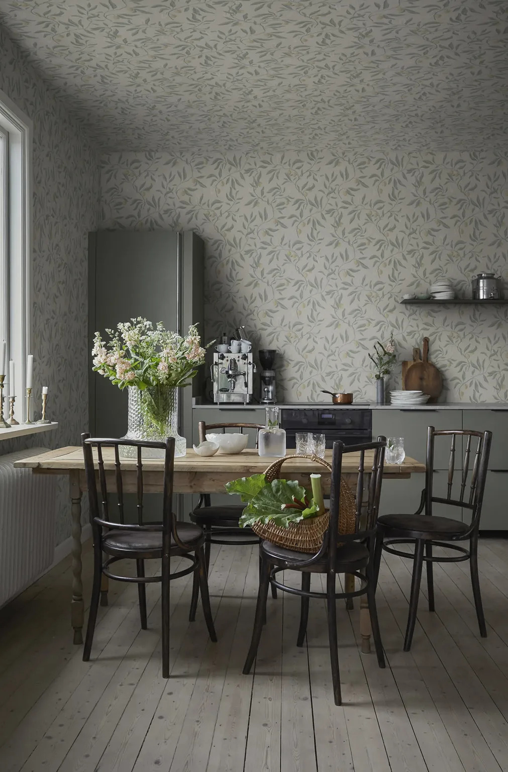Sandberg Vinnie in Sage Green wallpaper (S10191)