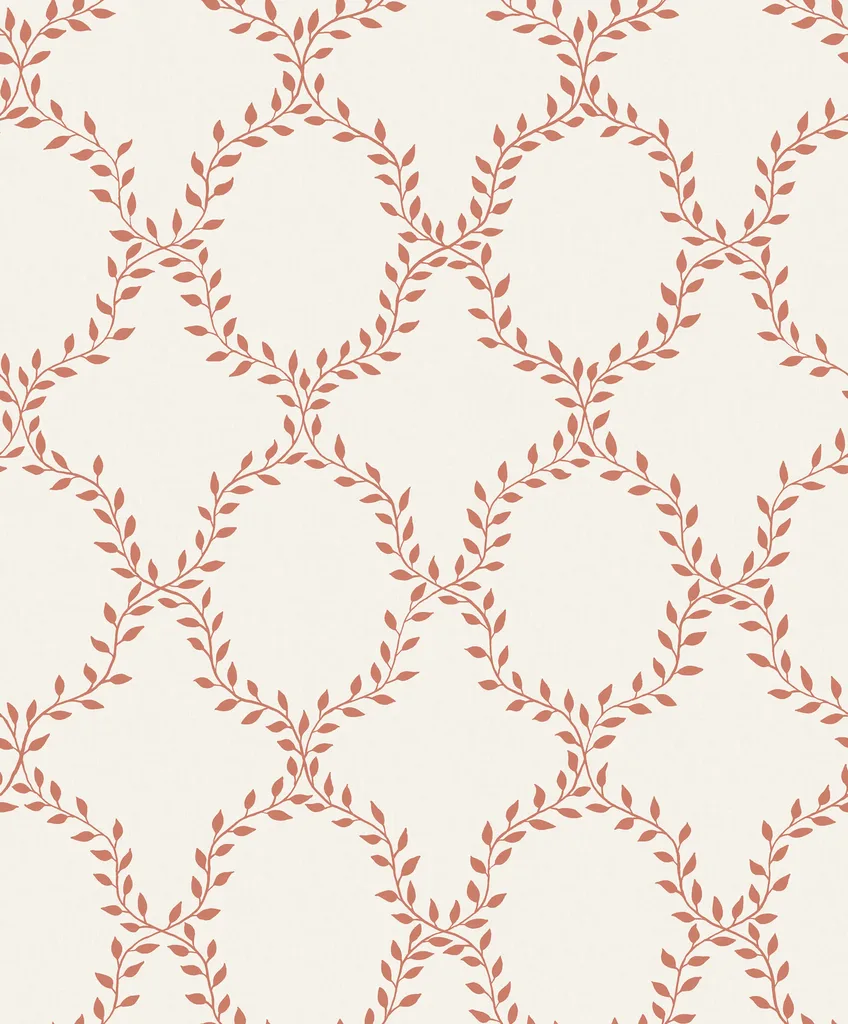 Sandberg Wilma in Red wallpaper (S10388)