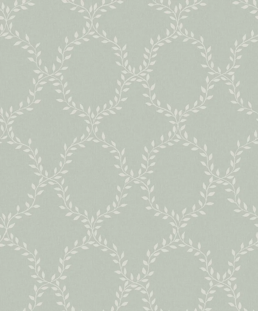 Sandberg Wilma in Sage Green wallpaper (S10201)