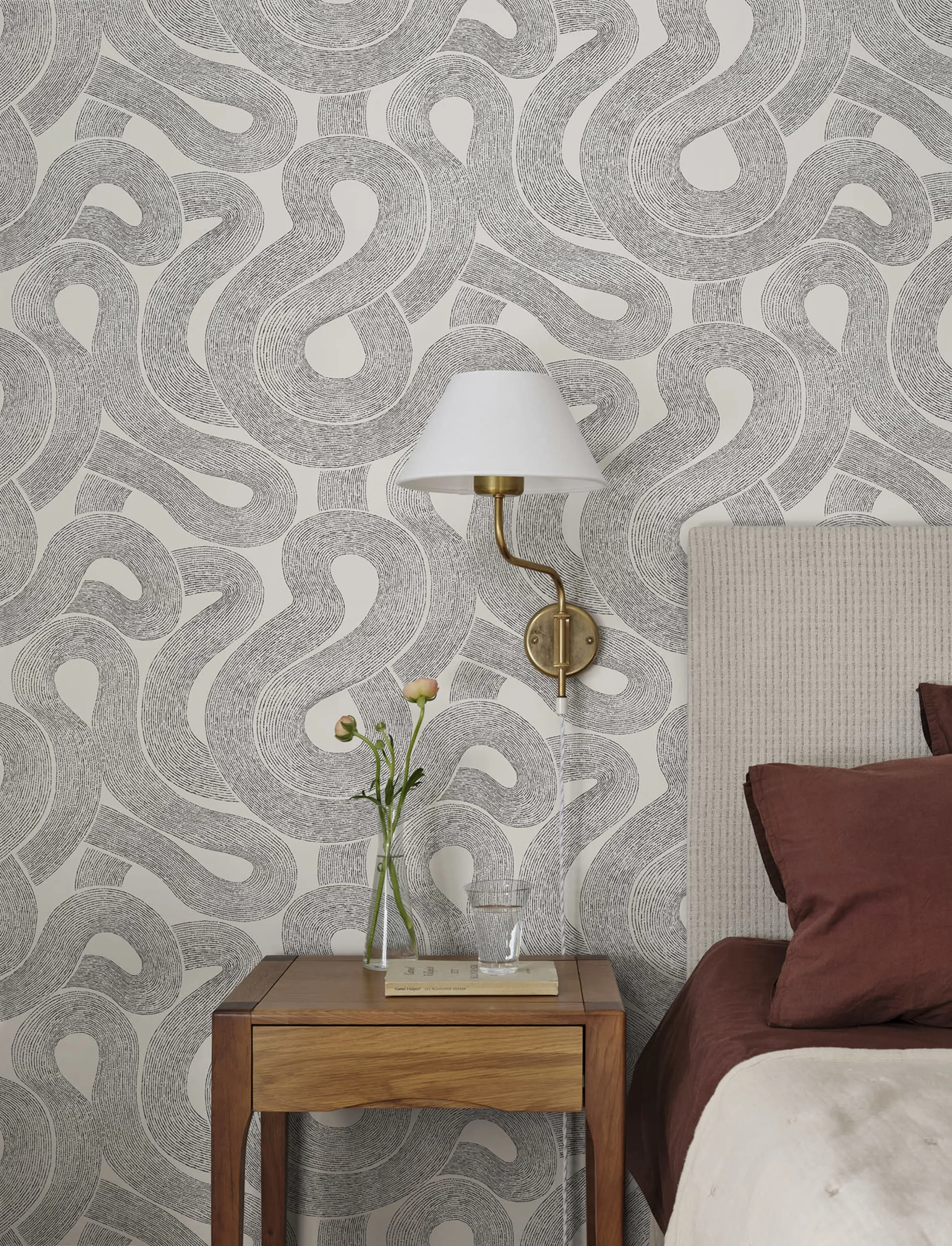 Sandberg Zen in White wallpaper (805-01)