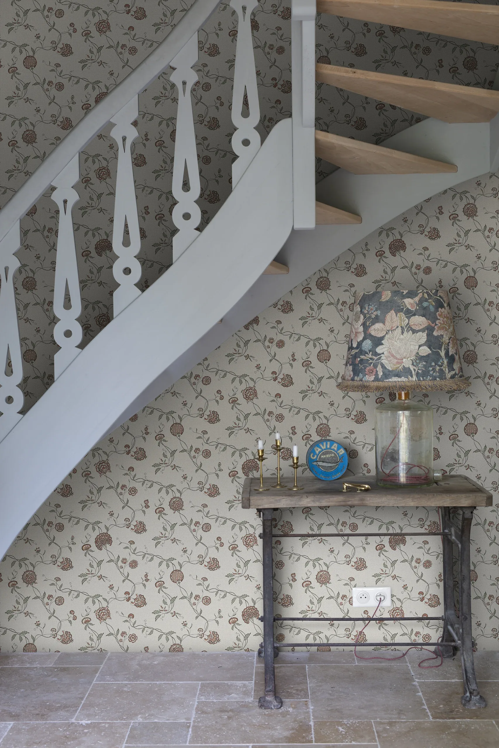 Adelaide wallpaper in Terracotta color