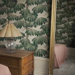 Alba wallpaper in Emerald color
