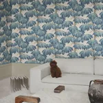 Alba Wallpaper – Teal | Wallpaper Twins Alba wallpaper in Teal color