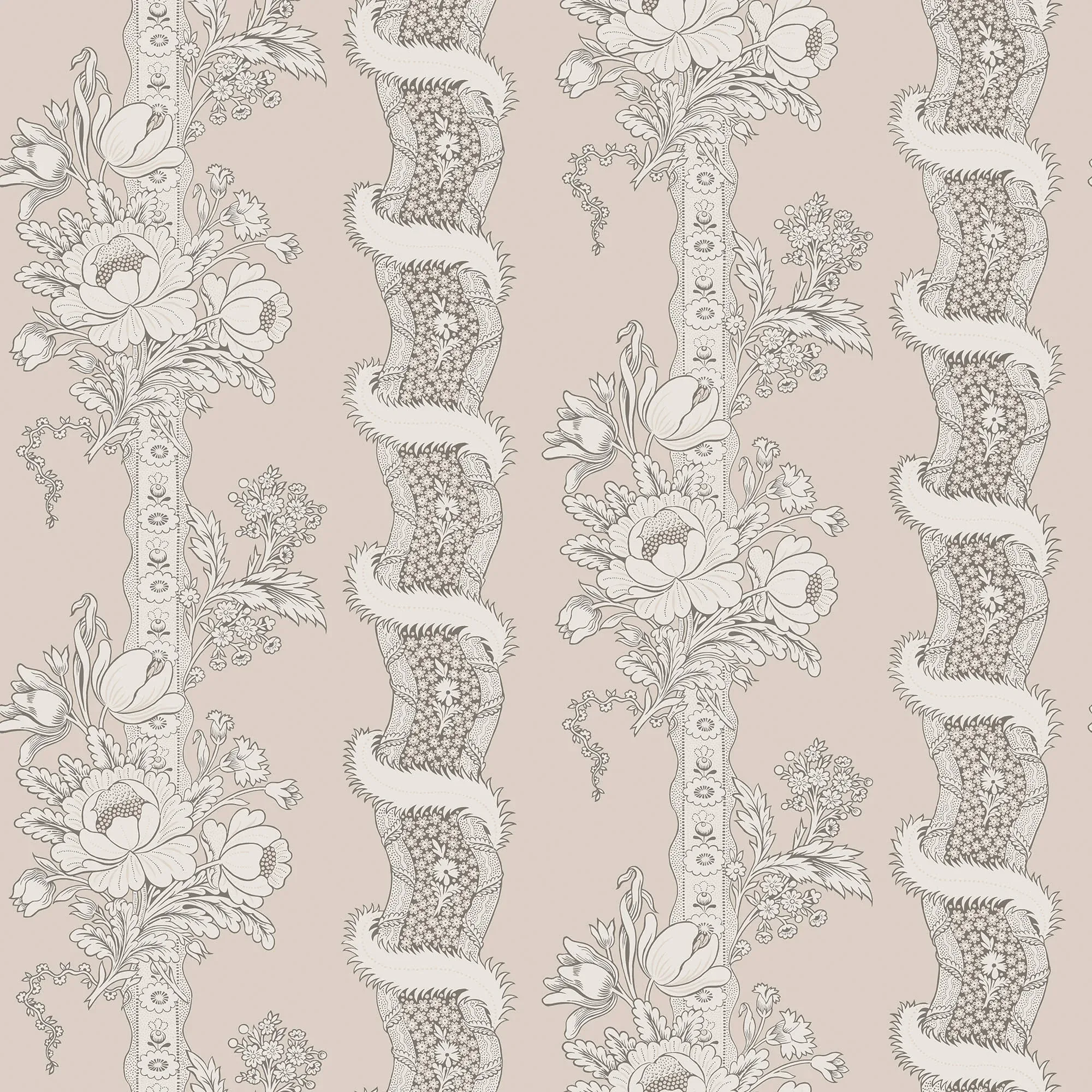 Alexandra wallpaper in Sandstone color