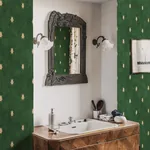 Audrey Wallpaper – Dark Green | Wallpaper Twins Audrey wallpaper in Dark Green color