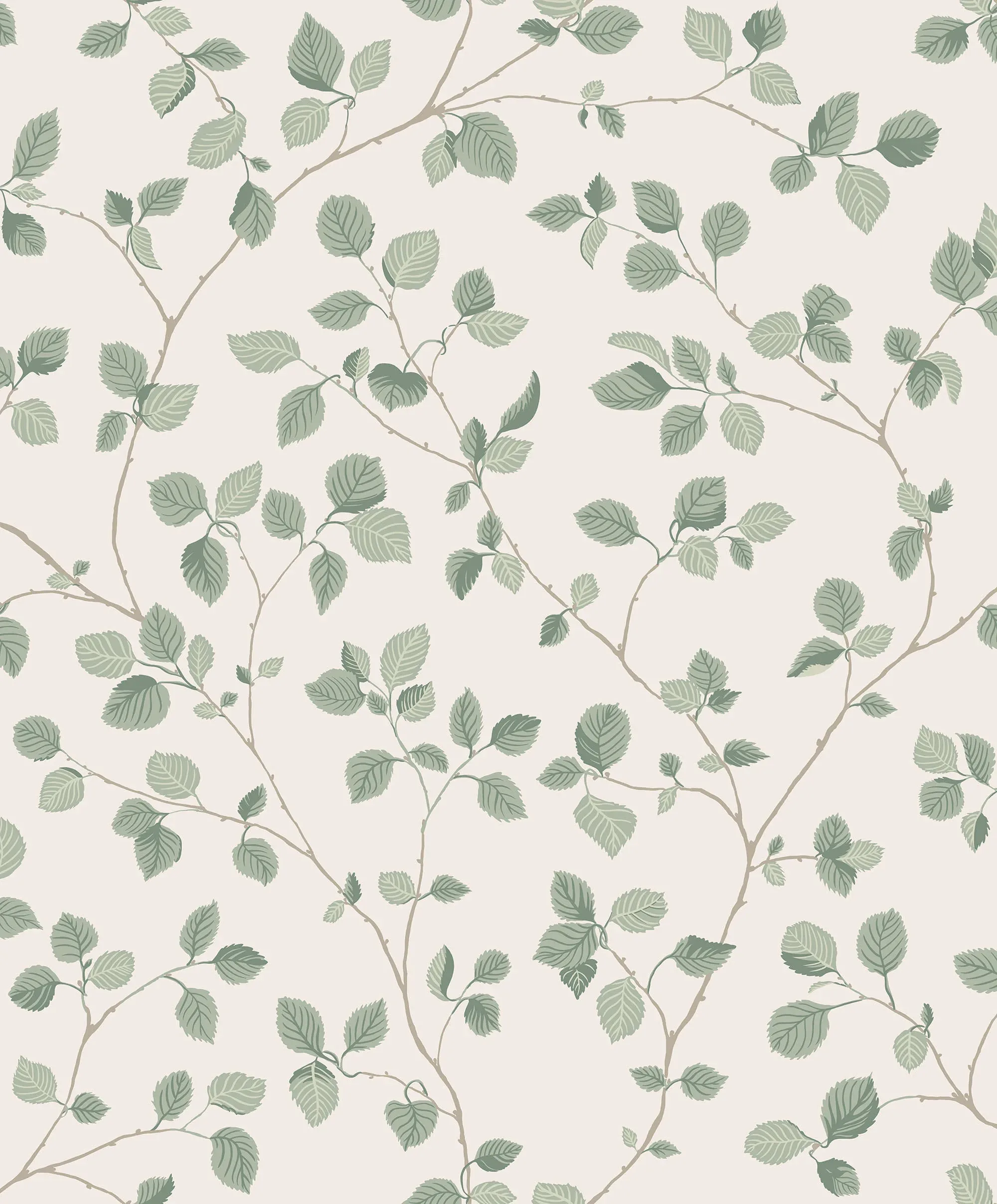 Bokskog wallpaper in Garden Green color