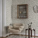 Bokskog wallpaper in Garden Green color