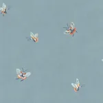 Butterflies Wallpaper – Misty Blue | Wallpaper Twins Butterflies wallpaper in Misty Blue color