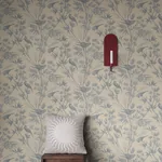 Celeste wallpaper in Indigo Blue color