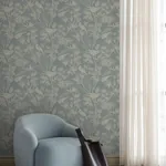Celeste wallpaper in Misty Blue color