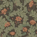 Charlotta Wallpaper – Brown | Wallpaper Twins Charlotta wallpaper in Brown color