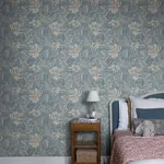 Daphne wallpaper in Misty Blue color