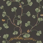 Ebba wallpaper in Charcoal color