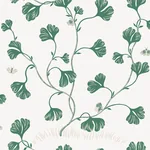 Ebba wallpaper in Green color