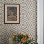 Edvin wallpaper in Indigo Blue color