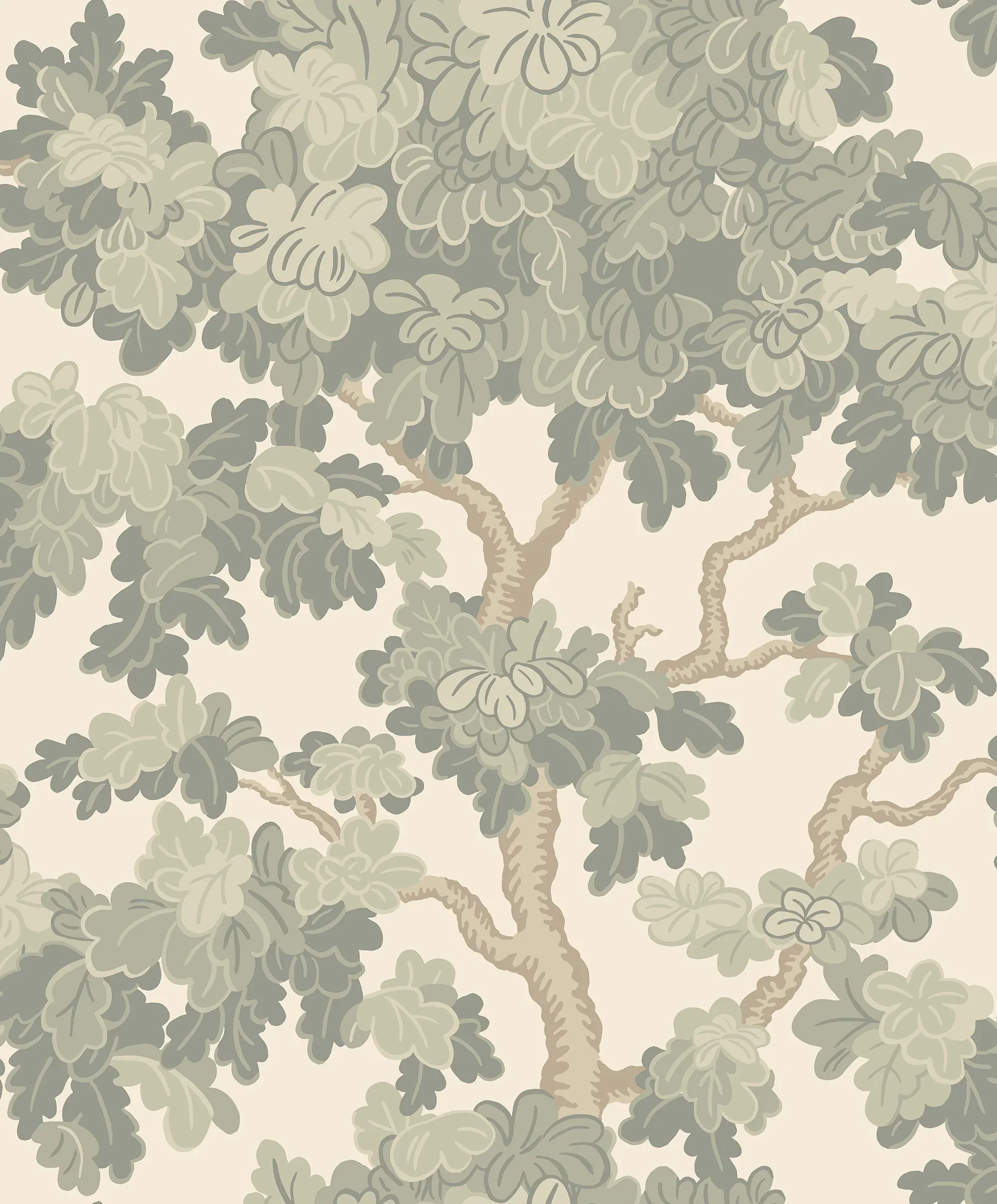 Eken wallpaper in Garden Green color