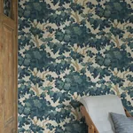 Eken Wallpaper – Teal | Wallpaper Twins Eken wallpaper in Teal color