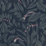 Elin midnight blue Wallpaper – | Wallpaper Twins Elin midnight blue wallpaper in color
