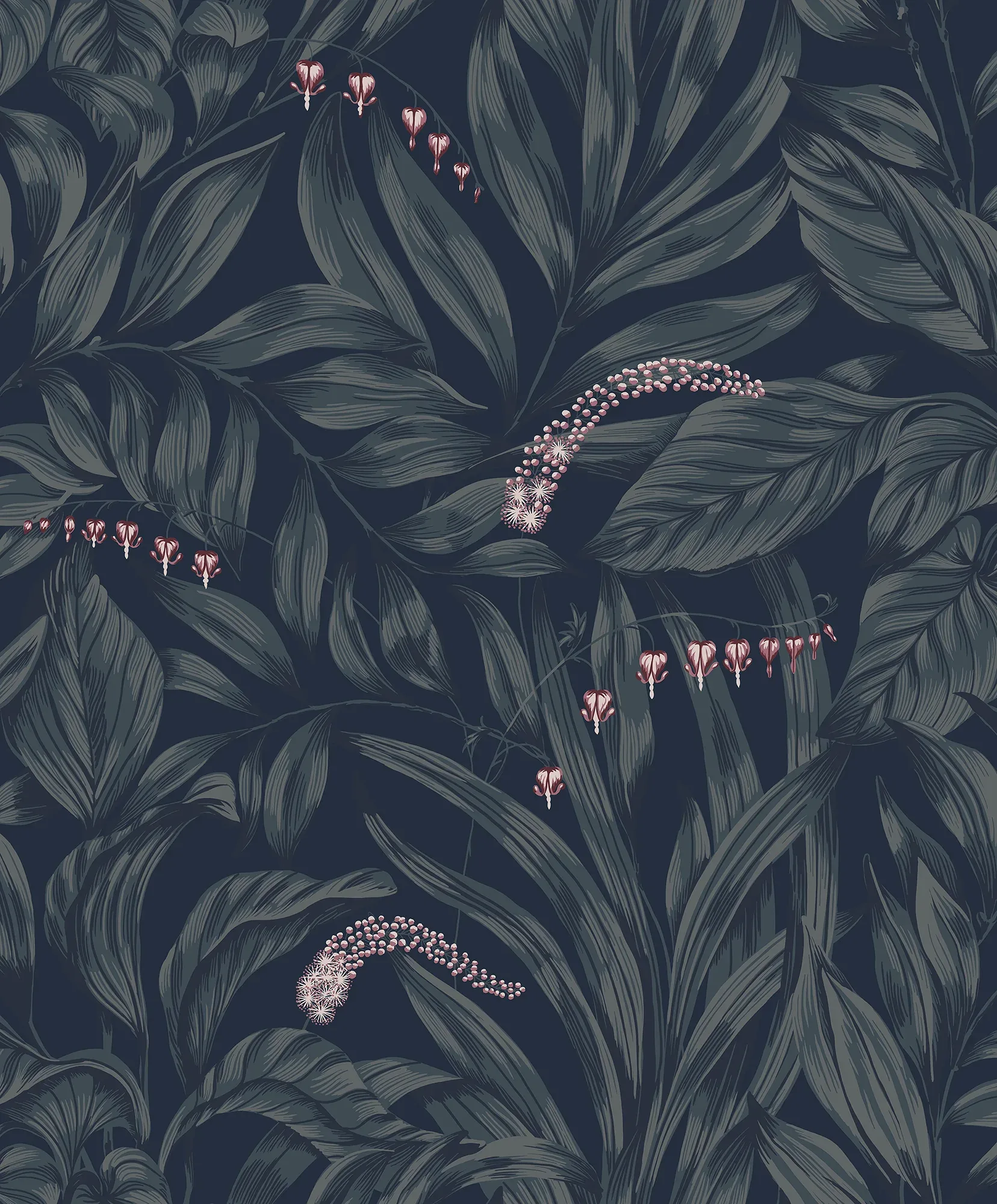 Elin midnight blue wallpaper in color