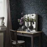 Elin midnight blue Wallpaper – | Wallpaper Twins Elin midnight blue wallpaper in color