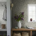 Elin sage green wallpaper in color