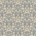 Emil wallpaper in Indigo Blue color