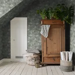 Emilie Garden Green Wallpaper – | Wallpaper Twins Emilie Garden Green wallpaper in color