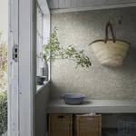 Emrik wallpaper in Misty Blue color