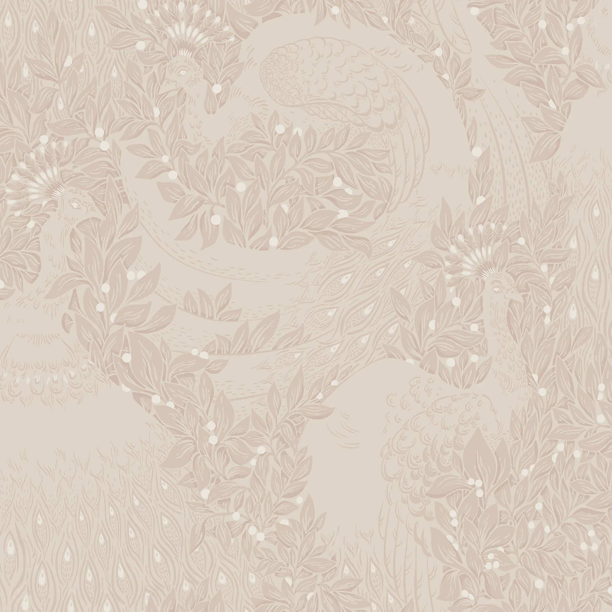 Evelina blush wallpaper in color