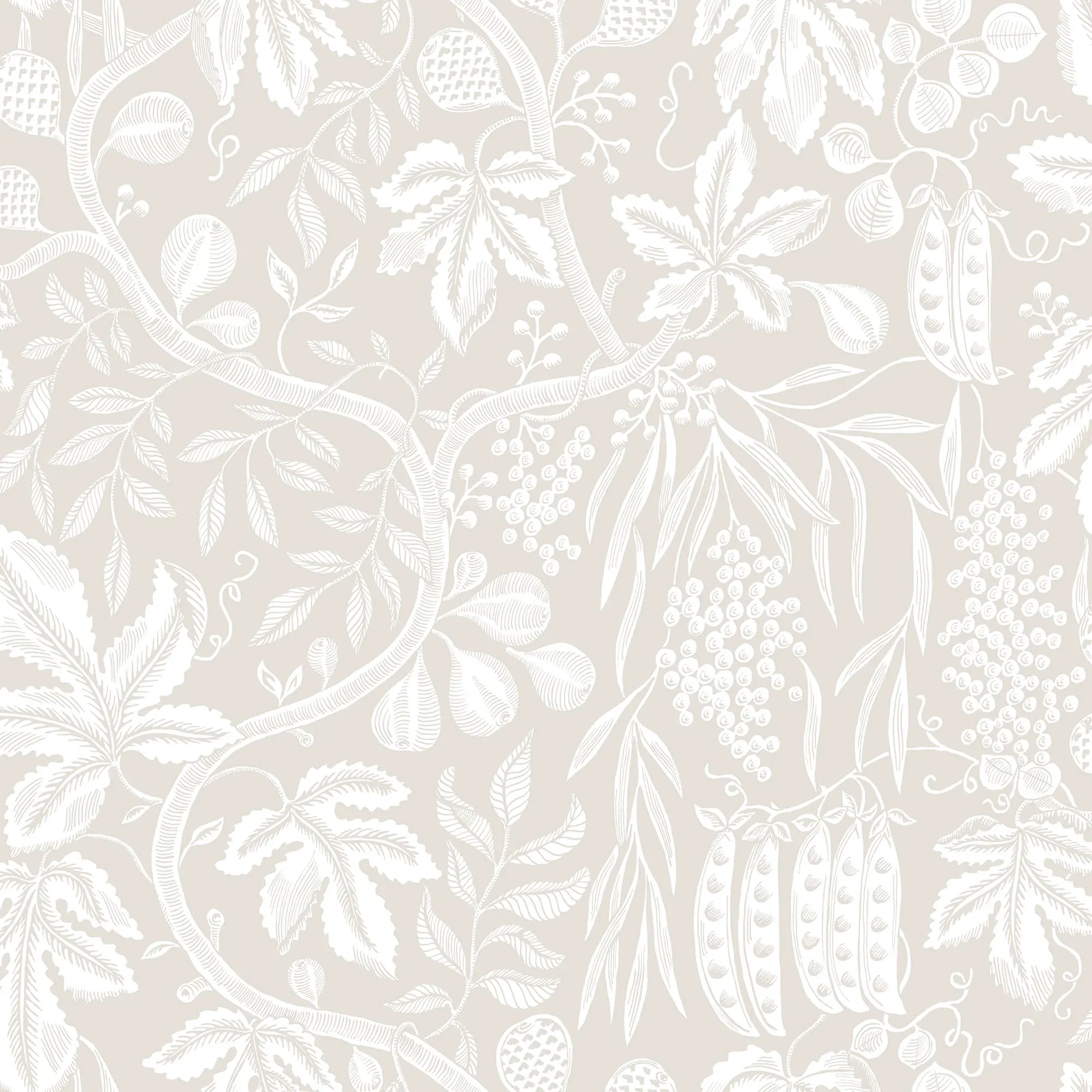 Fig Garden wallpaper in Sandstone color